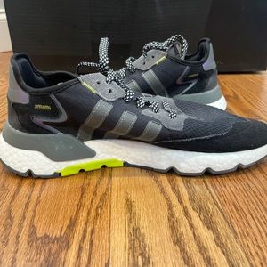 Adidas Nite Jogger Reflective Black Men’s Size 12 Sneakers EG7191 Boost Shoes
